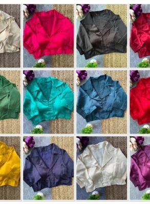 Elastic Collar Readymade Blouse