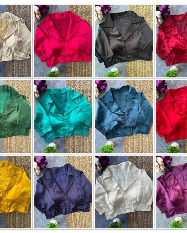 Elastic Collar Readymade Blouse