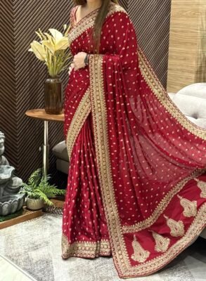 Embroidery Pure Silk Saree