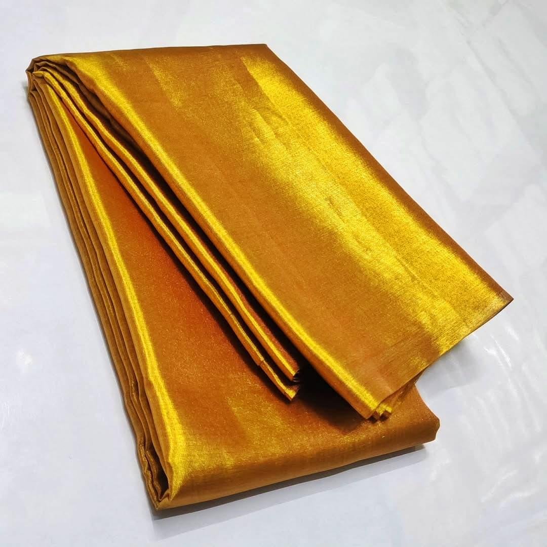 Exclusive Pure kanchipattu tissue plain gold zari