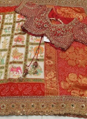 Party Wear Work Saree with Blouse Stitching