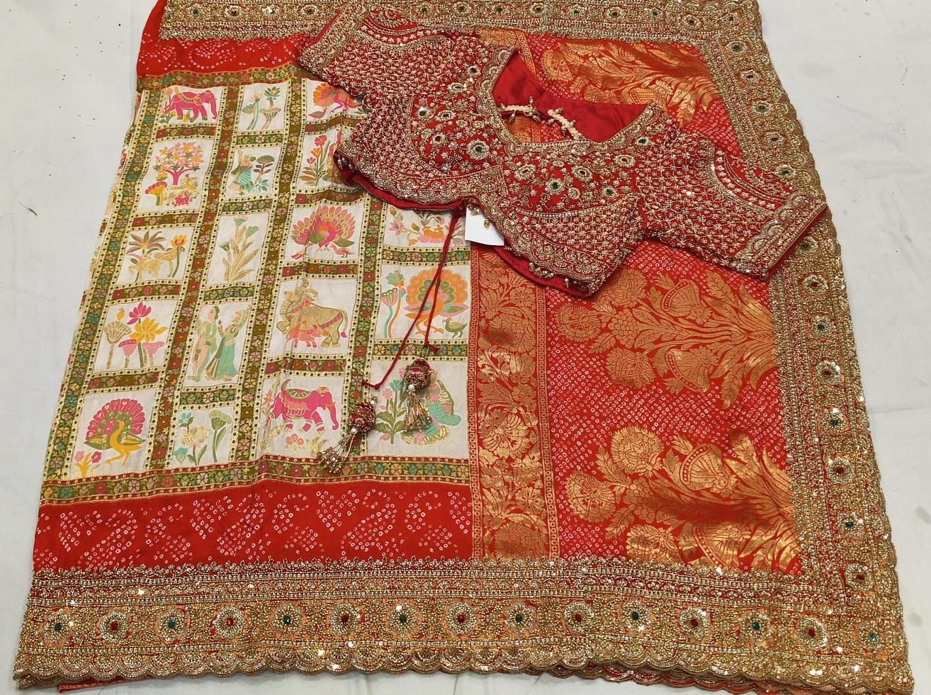 Party Wear Work Saree with Blouse Stitching 1 Party Wear Work Saree with Blouse Stitching