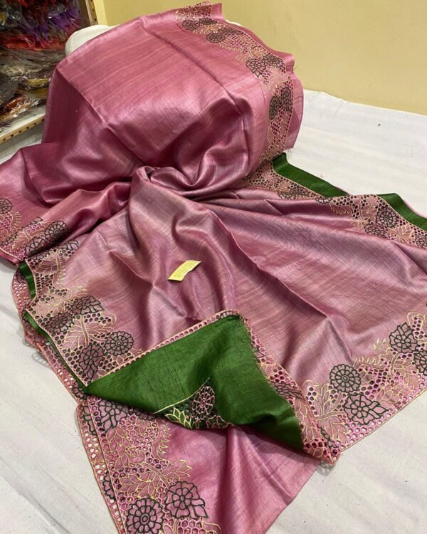 Pure tussar by desi tussar saree