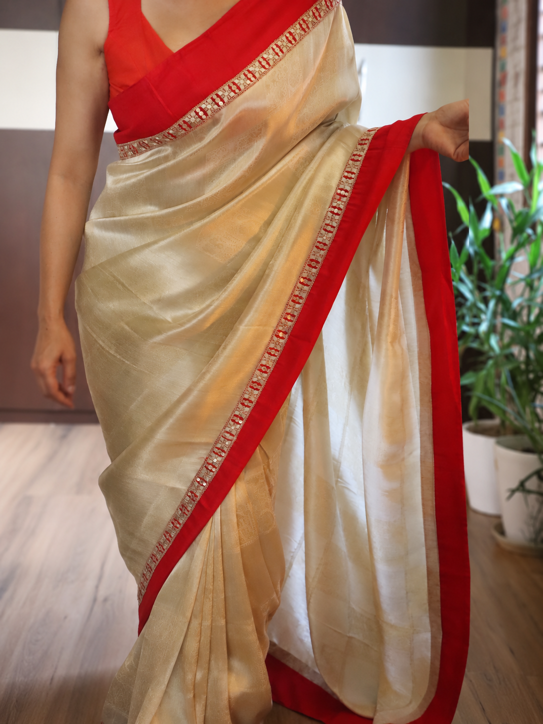 Luxury Tissue Kanchi Pattu Saree 4 Luxury Tissue Kanchi Pattu Saree - Image 4