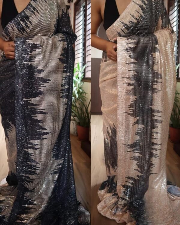 Cocktail Collection – Imported Lycra Sequin Saree