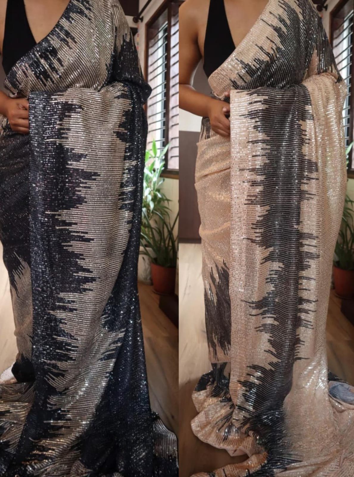 Cocktail Collection – Imported Lycra Sequin Saree 1 Cocktail Collection – Imported Lycra Sequin Saree
