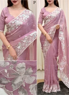 Ishita Antervan Silk Saree with Beautiful Thread and Zari Embroidery