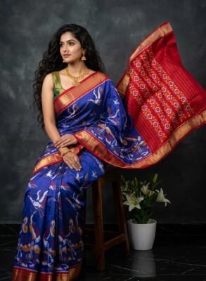 Special ikkat SILK SAREES – Marathas Patola design 1