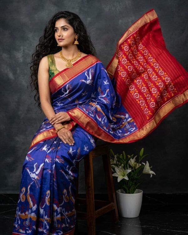 Special ikkat SILK SAREES – Marathas Patola design 1
