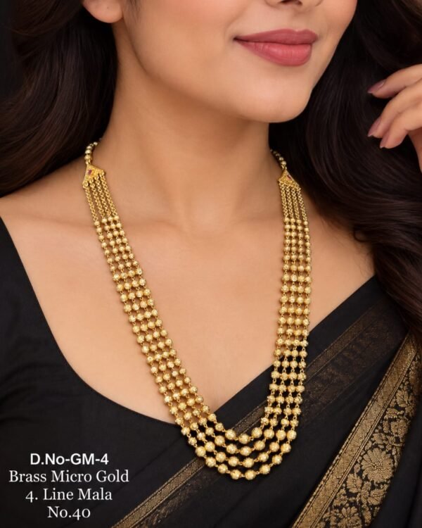 Brass micro polish designer mala GM-4